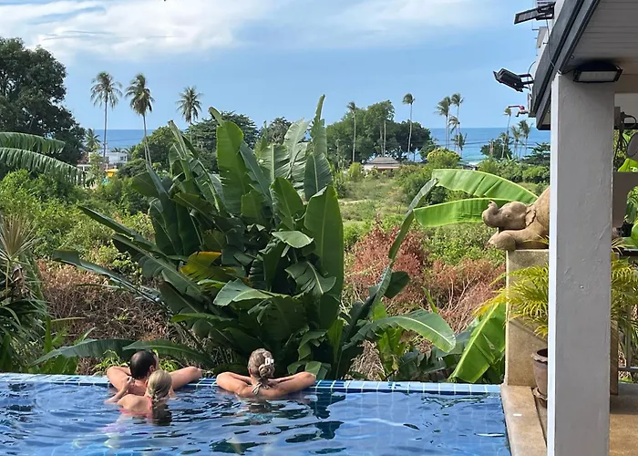 Hôtel pour familles: Pink House Guest House Lamai - Pool & Sea View